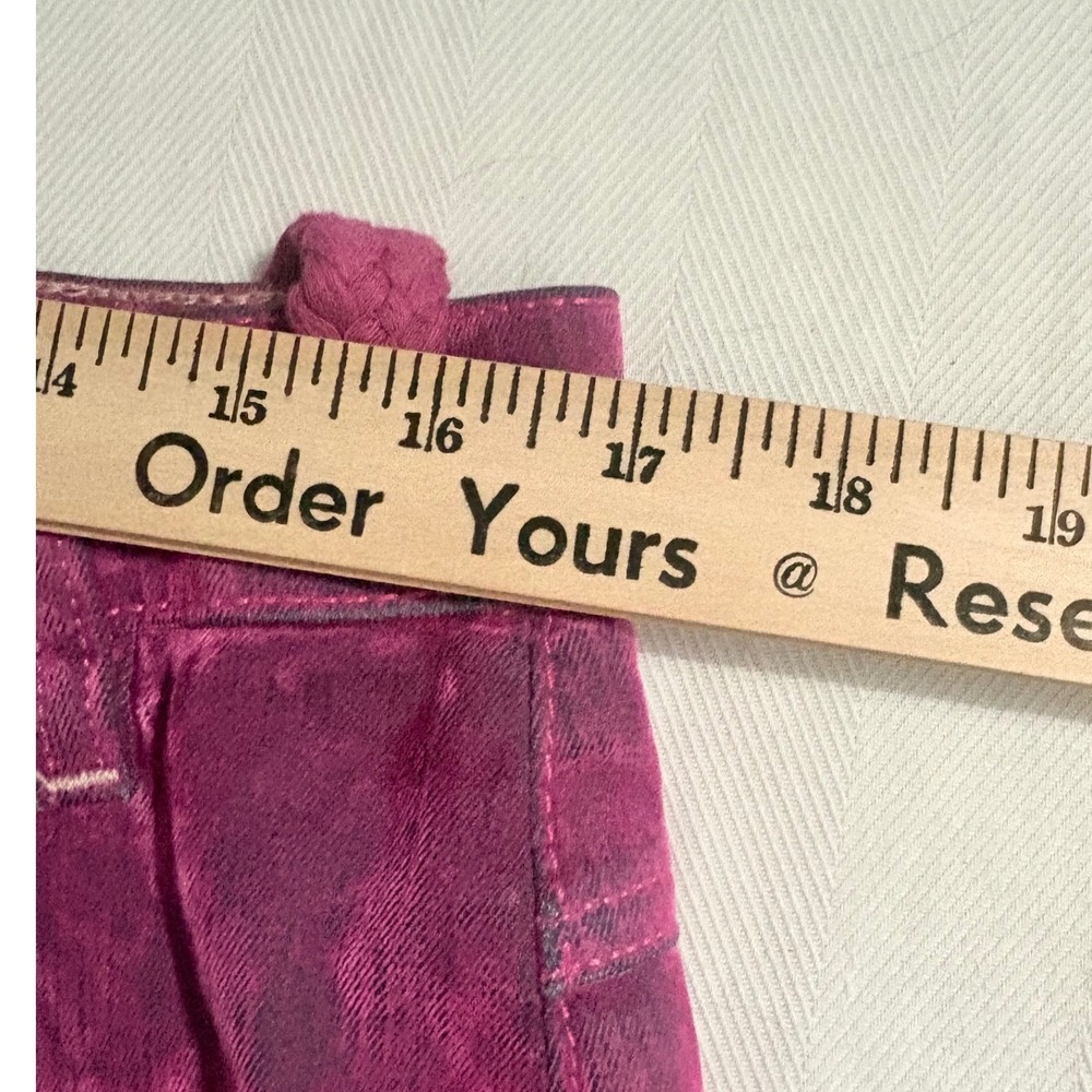 Free people Flocked Moxie Jeans Hot Pink size 31 firm - Picture 11 of 11